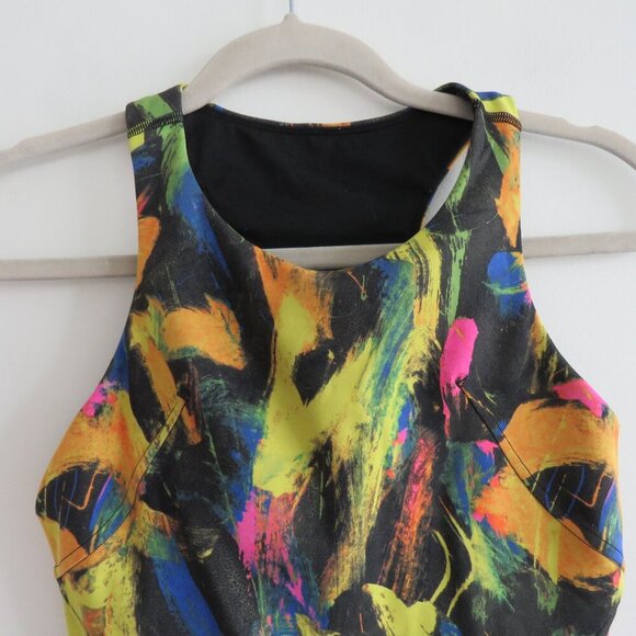 LULULEMON Invigorate Training Tank Top Undertone Black Multi Athleisure Sz US 4 - Picture 4 of 11